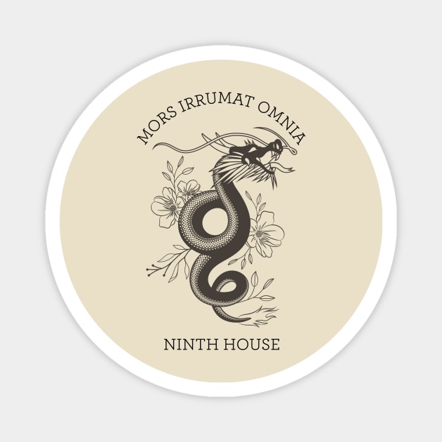 Ninth House bookish Magnet by OutfittersAve